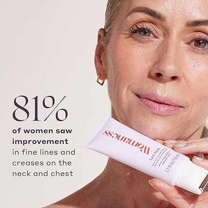 Womaness Let's Neck Firming Serum - Cremes de enrolar no pescoço para apertar e firmar - Tratamento diário crepey da pele para suavizar as rugas do pescoço e flacidez da pele - hidratar