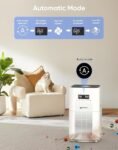 Purificadores de ar para casa grande sala de até 3000 pés quadrados, filtro de ar H14 Ture Hepa atualizado, purificador de ar com monitor de qualidade do ar, modo de suspensão de 22dB