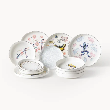Conjunto de loiça Flamboyant, 4 pessoas (12 uni.)