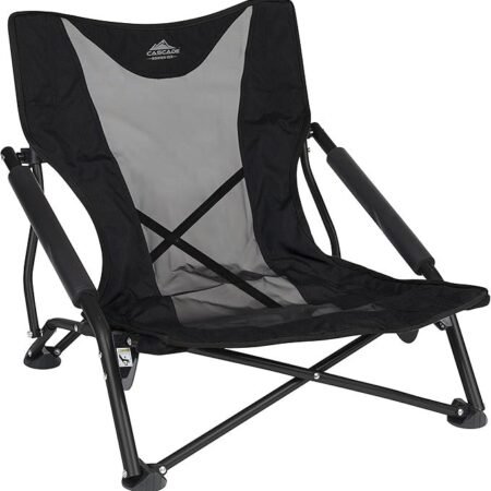Cascade Mountain Tech Cadeira de acampamento dobrável para acampamento, praia, piquenique, churrascos, eventos esportivos com bolsa de transporte